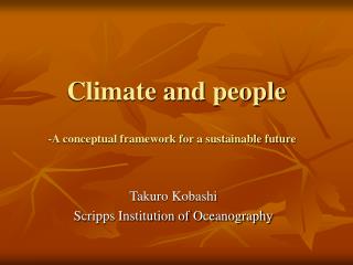 Climate and people