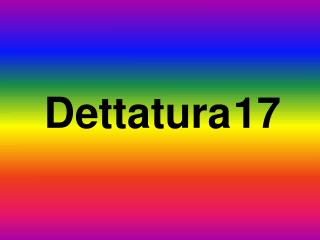 Dettatura 17