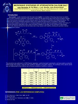 MICROWAVE SYNTHESIS OF ATORVASTATIN CALCIUM SALT