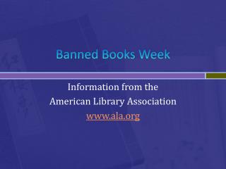 Banned Books Week