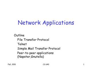 Network Applications