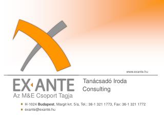 Az M&amp;E Csoport Tagja