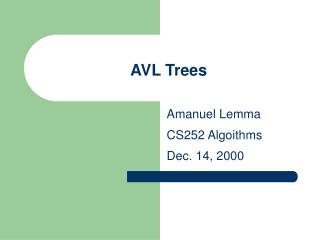 AVL Trees