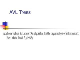 AVL Trees