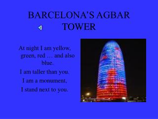 BARCELONA’S AGBAR TOWER