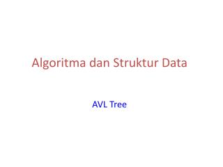 Algoritma dan Struktur Data