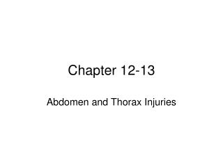 Chapter 12-13