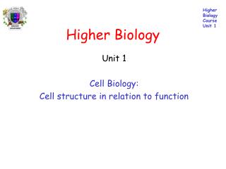 Higher Biology