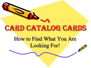 Card Catalog Cards