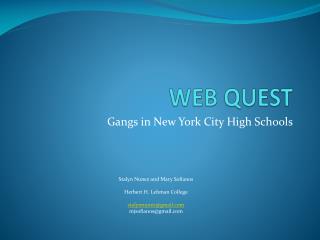 WEB QUEST