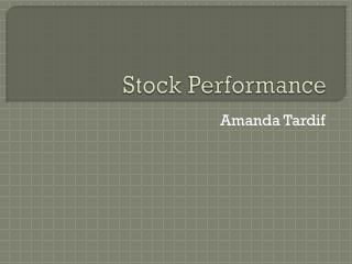 Stock Performance