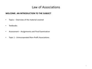 Law of Associations