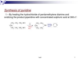 Synthesis of pyridine