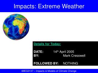 Impacts: Extreme Weather
