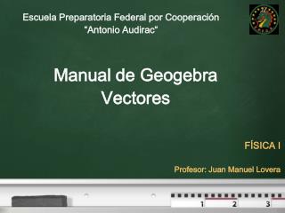 Manual de Geogebra Vectores