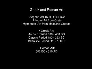 The Aegean Sea Region