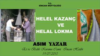 HELEL KAZANÇ VE HELAL LOKMA