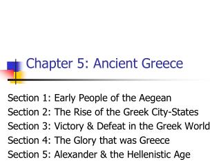 Chapter 5: Ancient Greece