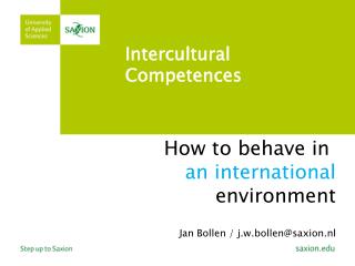 Intercultural Competences