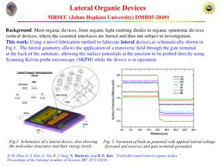 Lateral Organic Devices MRSEC (Johns Hopkins University) DMR05-20491