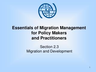 Essentials of Migration Management for Policy Makers and Practitioners