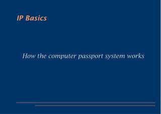 IP Basics