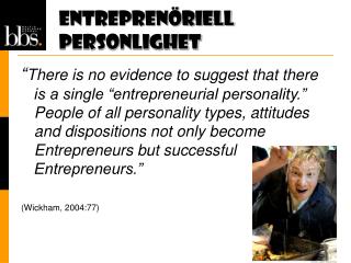 Entreprenöriell personlighet