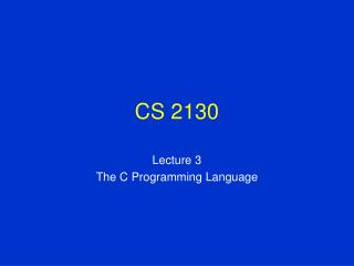 CS 2130