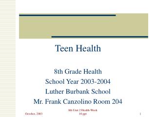 Teen Health
