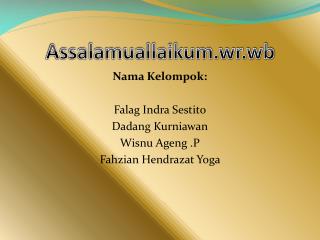Assalamuallaikum.wr.wb