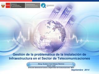 Gestión de la problemática de la instalación de Infraestructura en el Sector de Telecomunicaciones