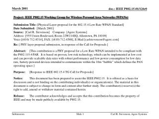 Project: IEEE P802.15 Working Group for Wireless Personal Area Networks (WPANs)