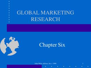 GLOBAL MARKETING RESEARCH