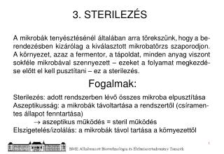 3. STERILEZÉS