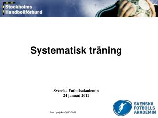 Systematisk träning