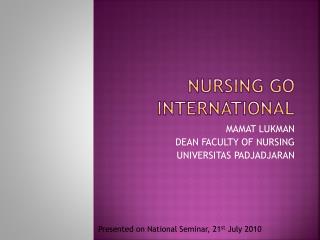 NURSING GO INTERNATIONAL