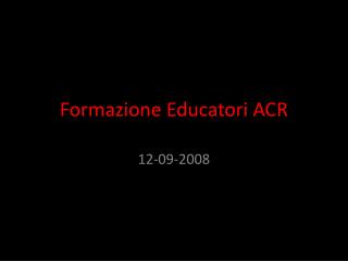 Formazione Educatori ACR