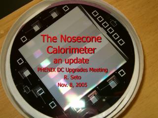 The Nosecone Calorimeter an update