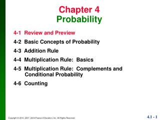 Chapter 4 Probability