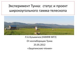 Эксперимент Тунка: статус и проект широкоугольного гамма-телескопа