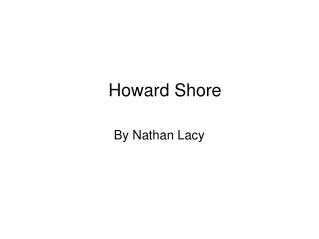 Howard Shore