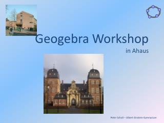 Geogebra Workshop in Ahaus