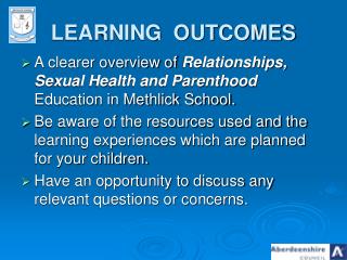 LEARNING OUTCOMES