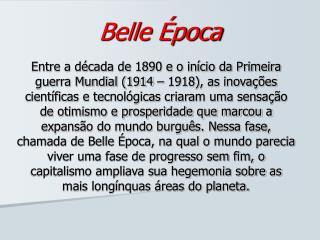 Belle Época