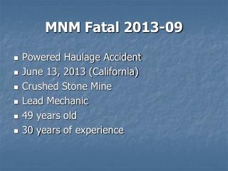 MNM Fatal 2013-09