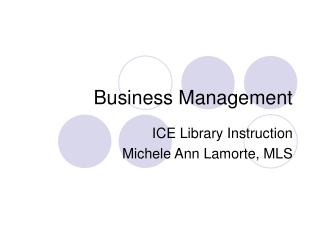 Business Management