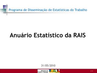 Programa de Disseminação de Estatísticas do Trabalho