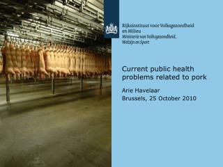 Current public health problems related to pork