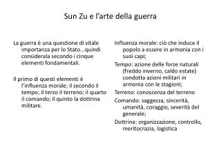 Sun Zu e l’arte della guerra