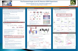 The Forward Angle (Low Q 2 ) Neutron GDH Experiment